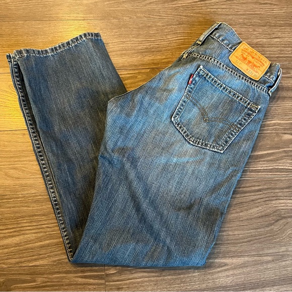 Upcycled Patchwork Levi's sz 30x30 - Picture 3 of 4